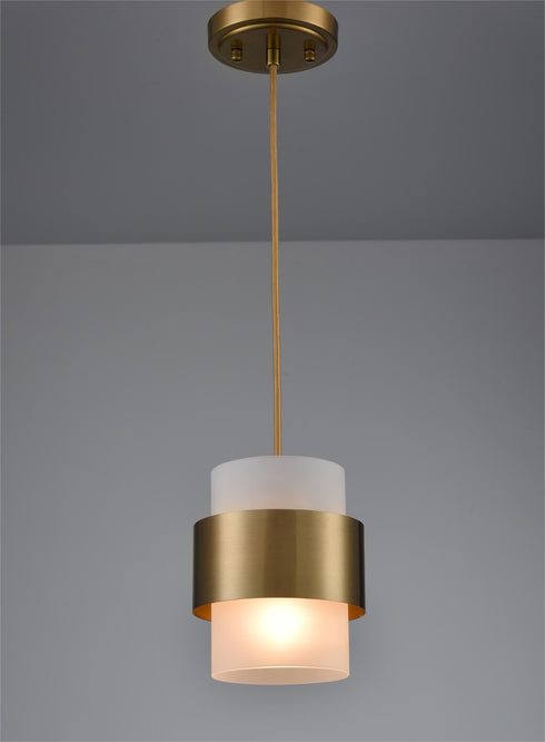 Modern Pendant Light Fixtures Over Kitchen Island Lighting Ceiling Hanging Farmhouse Metal Industrial Mini Cylinder Pendant Lighting Frosted Shade